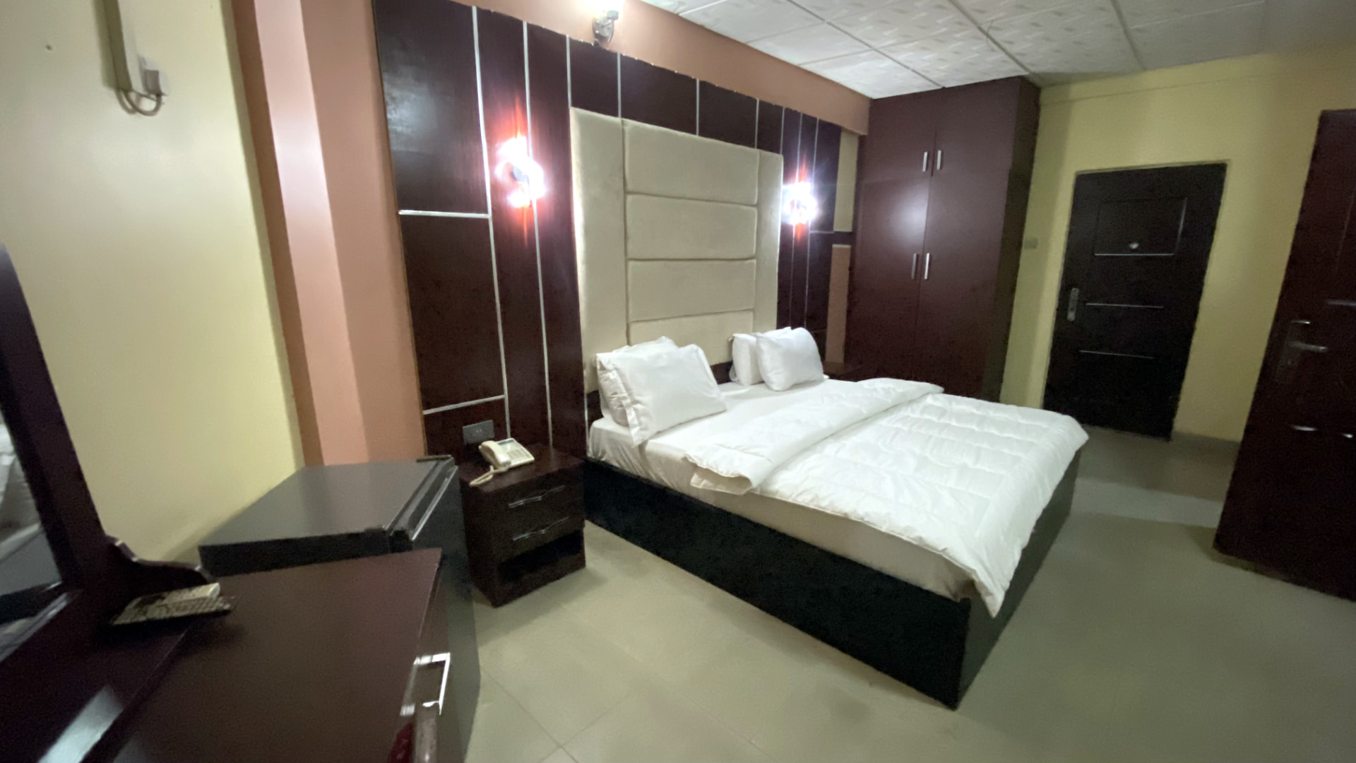 Guest room — bedroom and writing desk