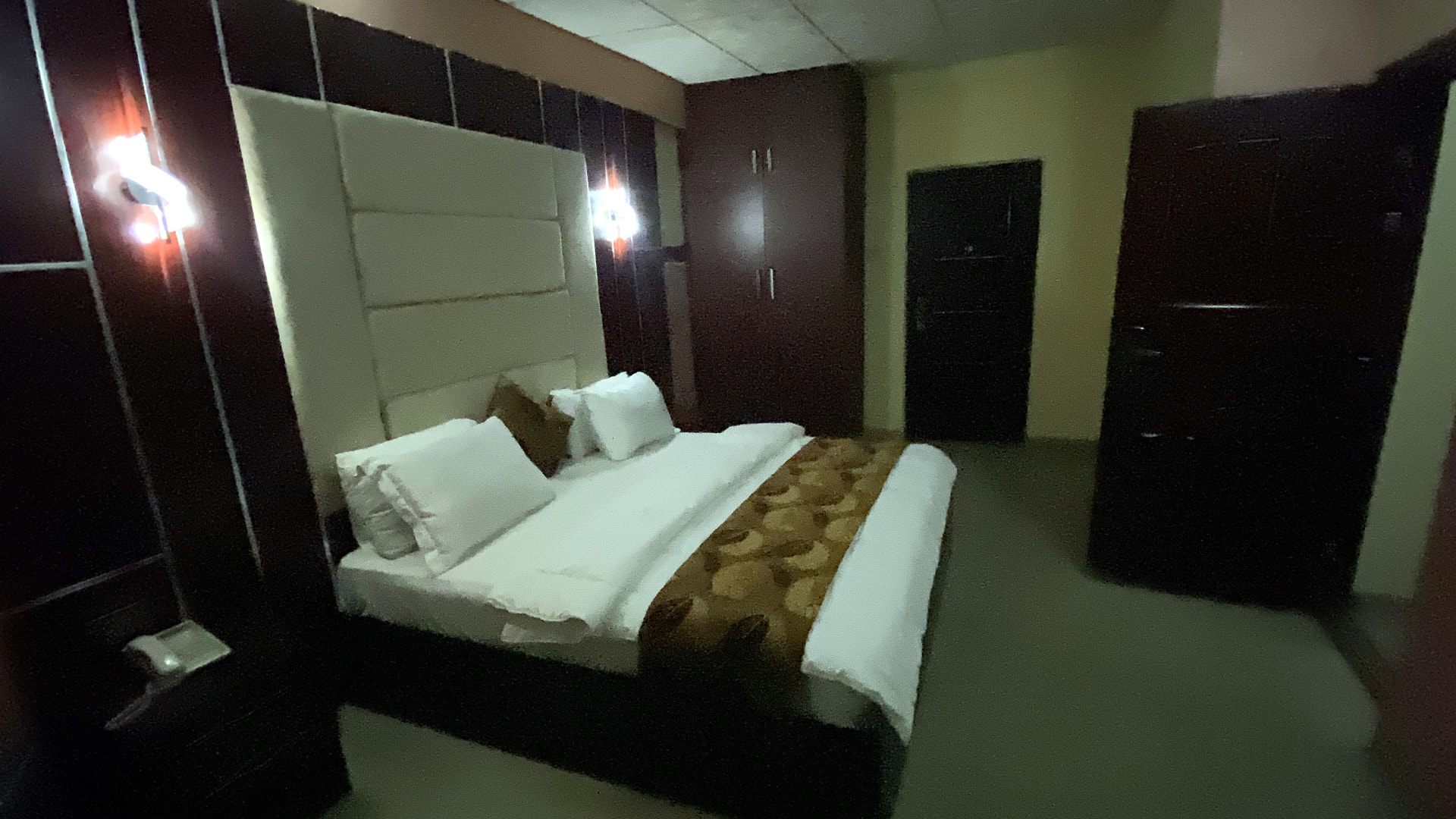 Guest room — restful evening interior